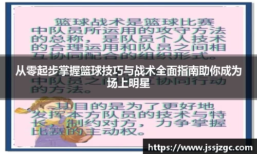 从零起步掌握篮球技巧与战术全面指南助你成为场上明星